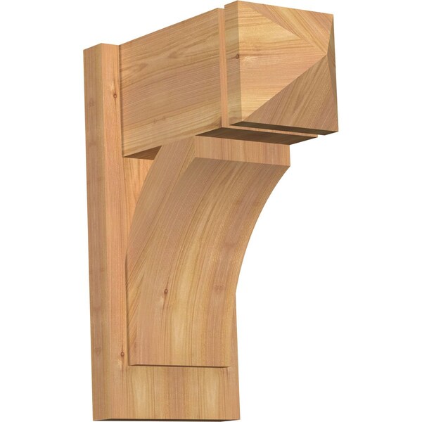 Ekena Millwork Thorton Arts & Crafts Smooth Outlooker, Western Red Cedar, 7 1/2"W x 14"D x 18"H OUT08X14X18THR03SWR - main
